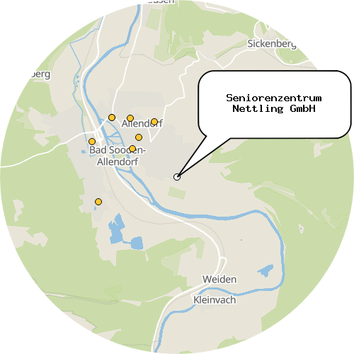 Kartenausschnitt für die Firma Seniorenzentrum Nettling GmbH