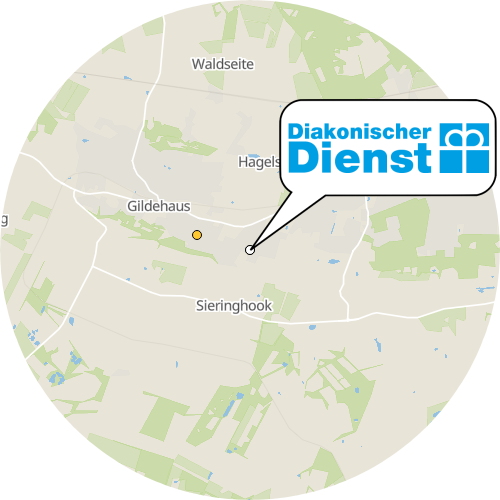 Kartenausschnitt für die Firma Diakonisches Pflegezentrum Gildehaus