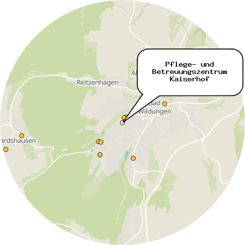Kartenausschnitt für die Firma Pflege- und Betreuungszentrum Kaiserhof