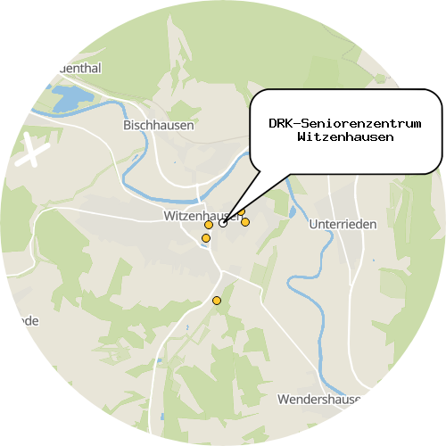 Kartenausschnitt für die Firma DRK-Seniorenzentrum Witzenhausen