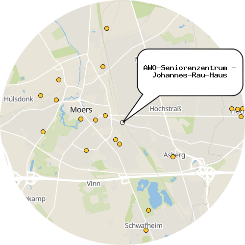 Kartenausschnitt für die Firma AWO-Seniorenzentrum - Johannes-Rau-Haus