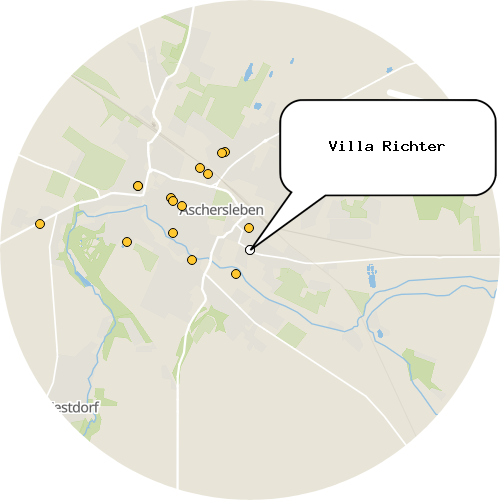 Kartenausschnitt für die Firma Villa Richter