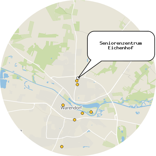 Kartenausschnitt für die Firma Seniorenzentrum Eichenhof