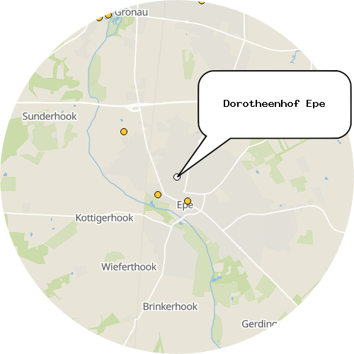 Kartenausschnitt für die Firma Dorotheenhof Epe