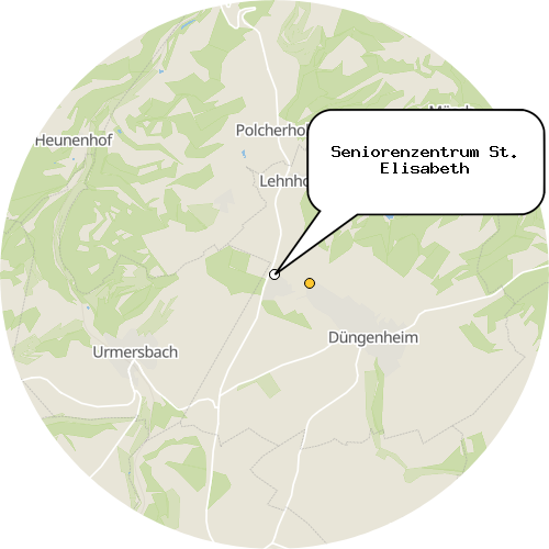 Kartenausschnitt für die Firma Seniorenzentrum St. Elisabeth