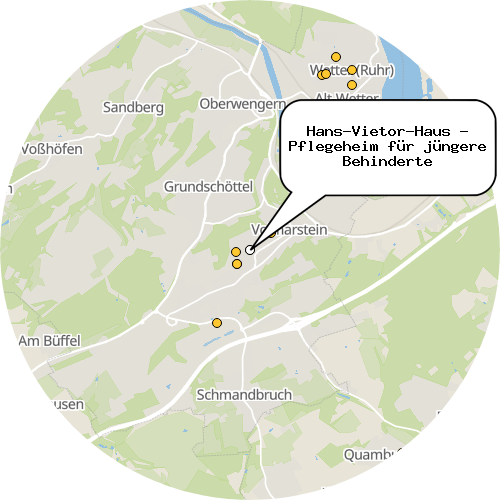Kartenausschnitt für die Firma Hans-Vietor-Haus - Pflegeheim für jüngere Behinderte
