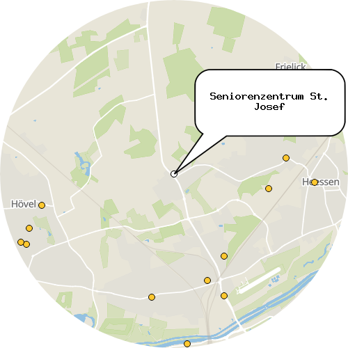 Kartenausschnitt für die Firma Seniorenzentrum St. Josef