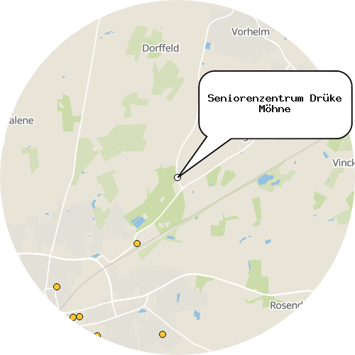 Kartenausschnitt für die Firma Seniorenzentrum Drüke Möhne