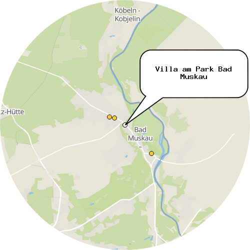 Kartenausschnitt für die Firma Villa am Park Bad Muskau