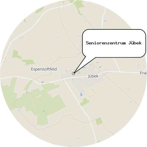 Kartenausschnitt für die Firma Seniorenzentrum Jübek