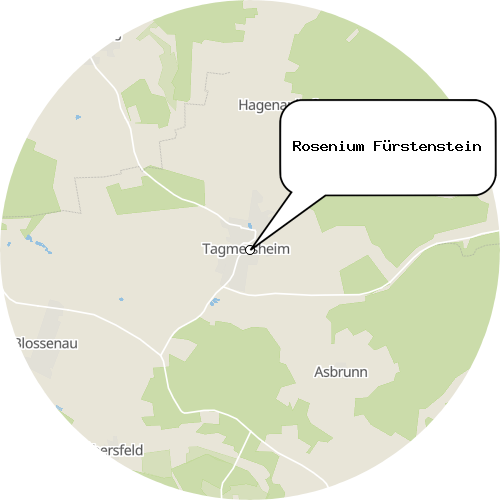Kartenausschnitt für die Firma Rosenium Fürstenstein