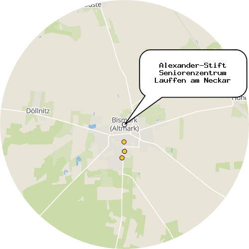 Kartenausschnitt für die Firma Alexander-Stift Seniorenzentrum Lauffen am Neckar