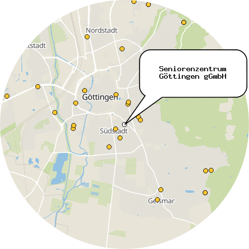 Kartenausschnitt für die Firma Seniorenzentrum Göttingen gGmbH
