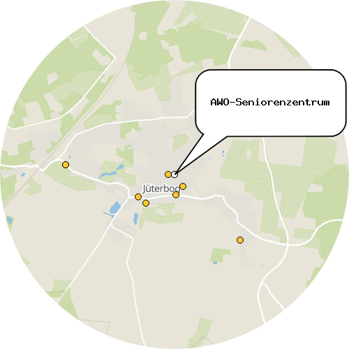 Kartenausschnitt für die Firma AWO-Seniorenzentrum