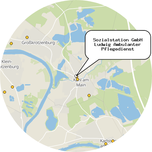 Kartenausschnitt für die Firma Sozialstation GmbH Ludwig Ambulanter Pflegedienst