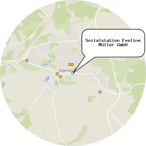 Kartenausschnitt für die Firma Sozialstation Eveline Müller GmbH