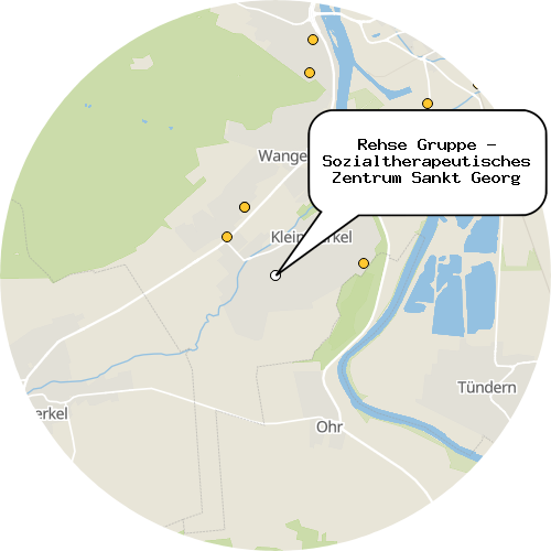 Kartenausschnitt für die Firma Rehse Gruppe - Sozialtherapeutisches Zentrum Sankt Georg
