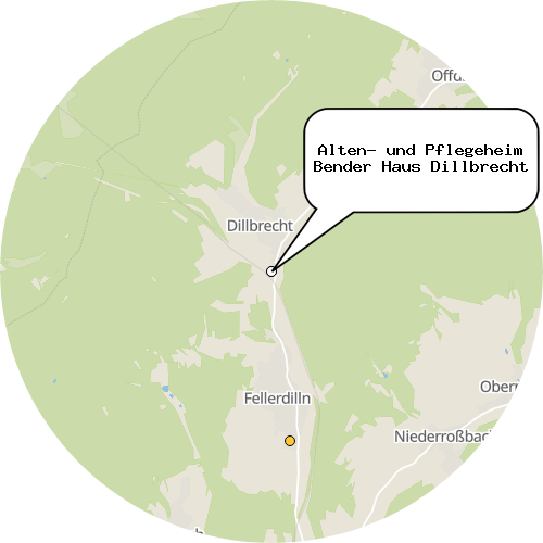 Kartenausschnitt für die Firma Alten- und Pflegeheim Bender Haus Dillbrecht