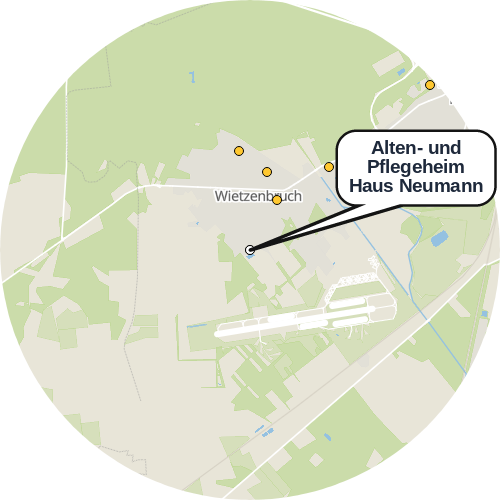 Kartenausschnitt für die Firma Alten- und Pflegeheim Haus Neumann