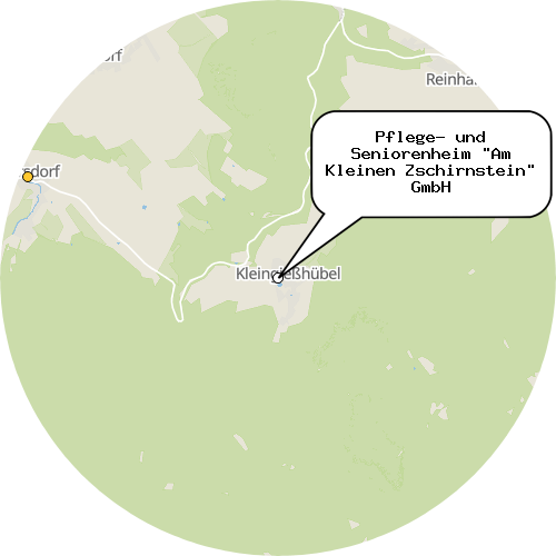 Kartenausschnitt für die Firma Pflege- und Seniorenheim "Am Kleinen Zschirnstein" GmbH