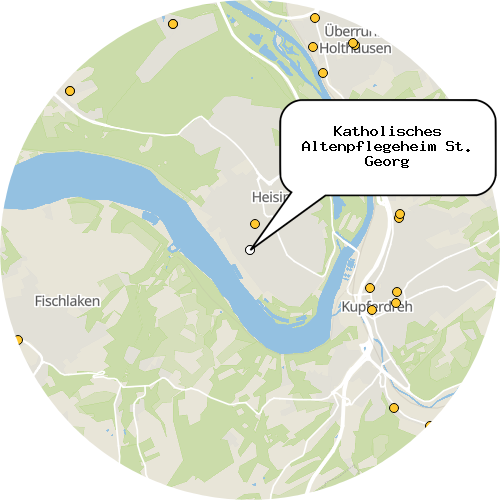 Kartenausschnitt für die Firma Katholisches Altenpflegeheim St. Georg
