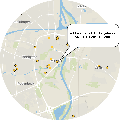 Kartenausschnitt für die Firma Alten- und Pflegeheim St. Michaelishaus