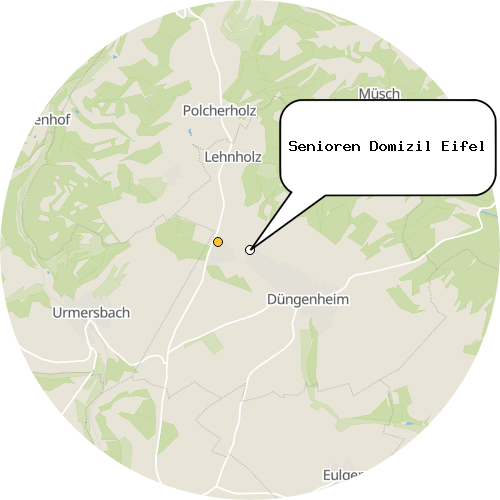 Kartenausschnitt für die Firma Senioren Domizil Eifel