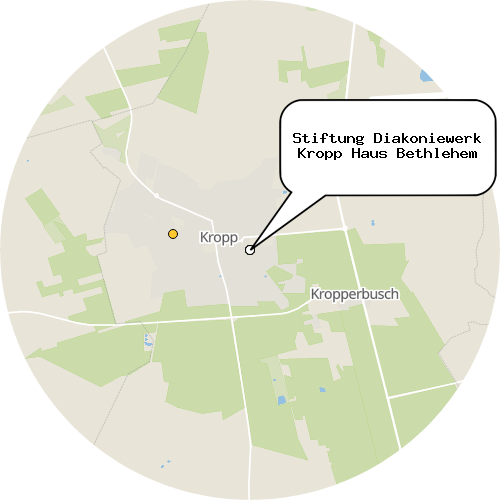 Kartenausschnitt für die Firma Stiftung Diakoniewerk Kropp Haus Bethlehem