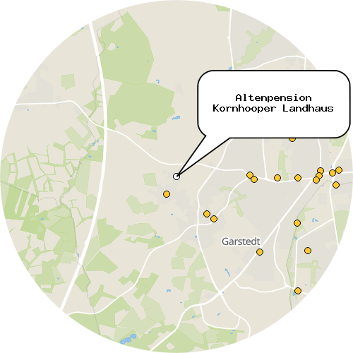 Kartenausschnitt für die Firma Altenpension Kornhooper Landhaus