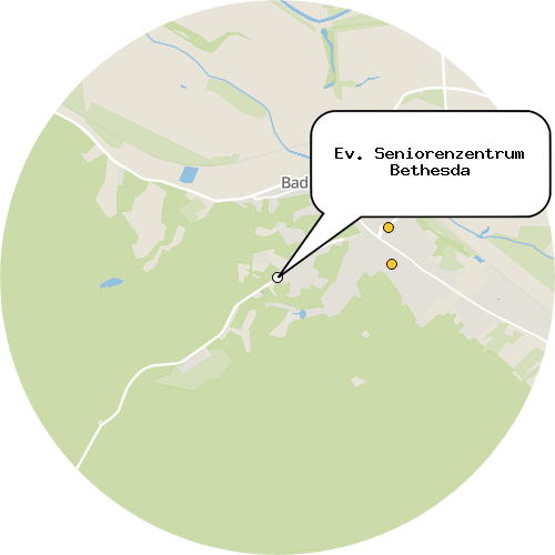 Kartenausschnitt für die Firma Ev. Seniorenzentrum Bethesda