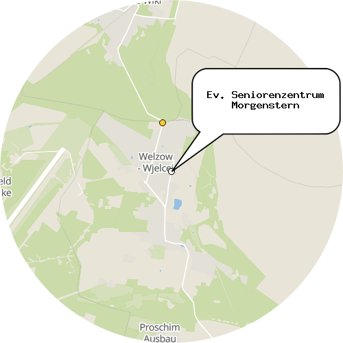 Kartenausschnitt für die Firma Ev. Seniorenzentrum Morgenstern