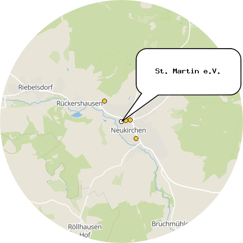 Kartenausschnitt für die Firma St. Martin e.V.