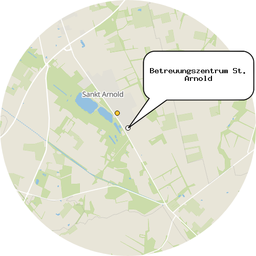 Kartenausschnitt für die Firma Betreuungszentrum St. Arnold