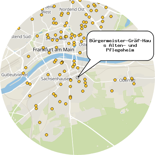 Kartenausschnitt für die Firma Bürgermeister-Gräf-Haus Alten- und Pflegeheim