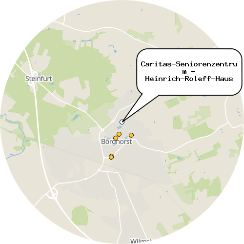 Kartenausschnitt für die Firma Caritas-Seniorenzentrum - Heinrich-Roleff-Haus