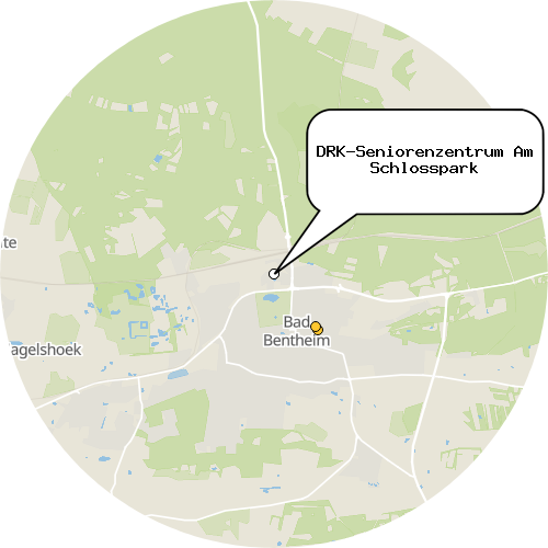 Kartenausschnitt für die Firma DRK-Seniorenzentrum Am Schlosspark