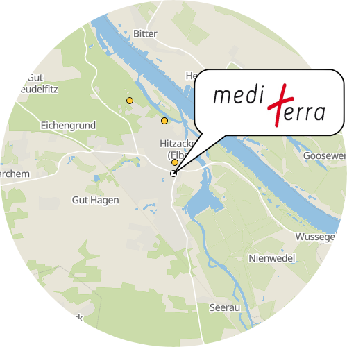 Kartenausschnitt für die Firma Medi Terra Friedrichheim