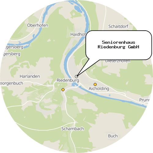 Kartenausschnitt für die Firma Seniorenhaus Riedenburg GmbH