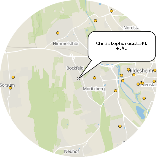 Kartenausschnitt für die Firma Christophorusstift e.V.