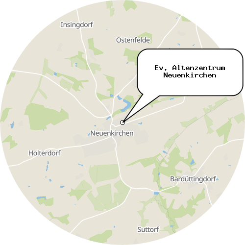 Kartenausschnitt für die Firma Ev. Altenzentrum Neuenkirchen