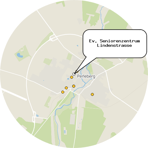 Kartenausschnitt für die Firma Ev. Seniorenzentrum Lindenstrasse