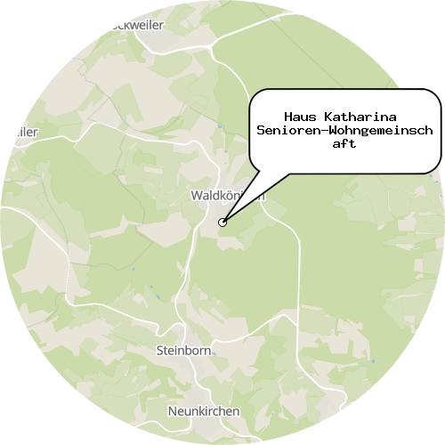Kartenausschnitt für die Firma Haus Katharina  Senioren-Wohngemeinschaft
