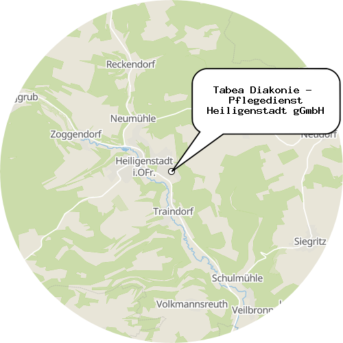 Kartenausschnitt für die Firma Tabea Diakonie -  Pflegedienst Heiligenstadt gGmbH