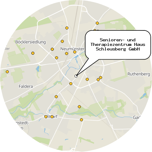 Kartenausschnitt für die Firma Senioren- und Therapiezentrum Haus Schleusberg GmbH