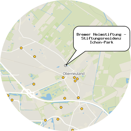 Kartenausschnitt für die Firma Bremer Heimstiftung - Stiftungsresidenz Ichon-Park