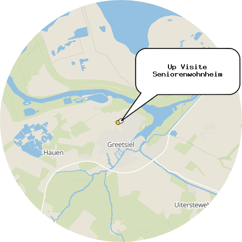 Kartenausschnitt für die Firma Up Visite Seniorenwohnheim