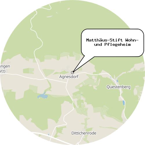 Kartenausschnitt für die Firma Matthäus-Stift Wohn- und Pflegeheim