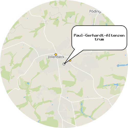 Kartenausschnitt für die Firma Paul-Gerhardt-Altenzentrum