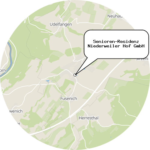 Kartenausschnitt für die Firma Senioren-Residenz Niederweiler Hof GmbH