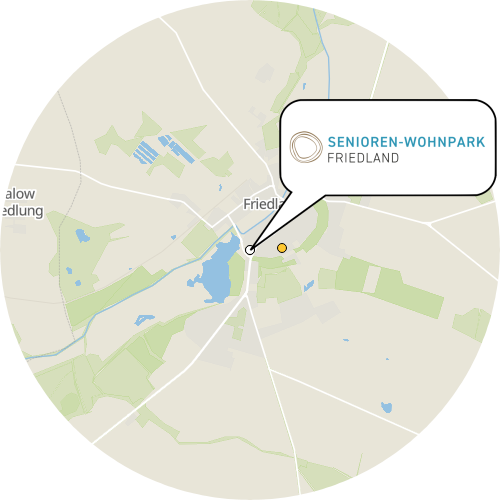 Kartenausschnitt für die Firma Senioren-Wohnpark Friedland GmbH